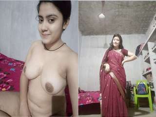 Today Exclusive- Most Demanded Desi Girl Record her Nude Video For Lover Part 4