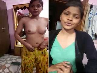Today Exclusive- Shy Desi Girl Strip Her Cloths and Showing Her Nude Body To Lover