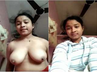 Today Exclusive- Sexy Desi Girl Showing Her Boobs and Pussy Part 2