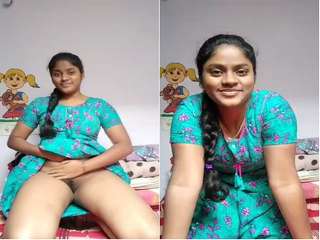 Today Exclusive- Cute Desi Girl Showing Her Pussy And Big Ass