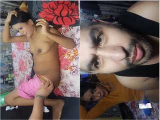 Today Exclusive-  Bhojpuri Wife Boobs and Pussy Video Record By Hubby