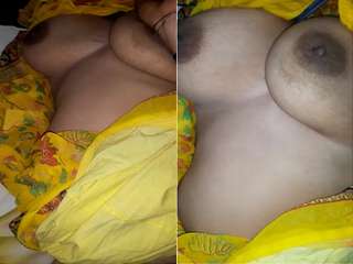 Today Exclusive – Bhabhi Boobs Video Record By Hubby