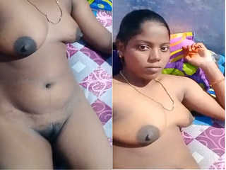 Today Exclusive – Desi Village Tamil Bhabhi Shows Her Boobs and Pussy Part 2