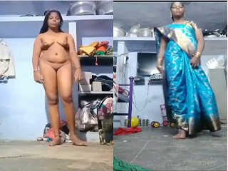 Today Exclusive – Desi Village Tamil Bhabhi Shows her Nude Body Part 4