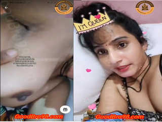 Today Exclusive –  Super Beautiful Beautiful Indian Girl, Going Topless On Tango, WITH FULL INDIAN DIRTY TALK!