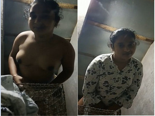 Today Exclusive -Cute Indian Girl Record her Nude Video For Lover Part 1