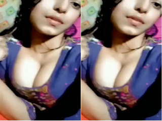 Today Exclusive -Cute Desi girl Shows her Boobs and Pussy Part 2