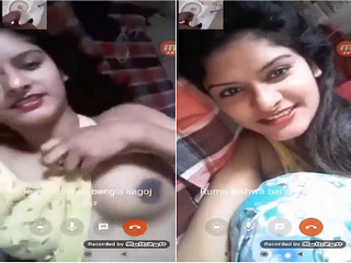 Today Exclusive -Cute Bangla Girl Shows her Boobs and Fingering Part 1