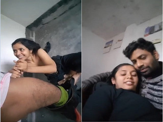 Today Exclusive -Desi Lover Romance e and GF Give Blowjob