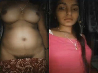 Today Exclusive -Hot Desi Girl Shows Her Boobs and Pussy