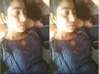 Today Exclusive -Cute Desi girl Showing her Boobs and Pussy on Vc part 2