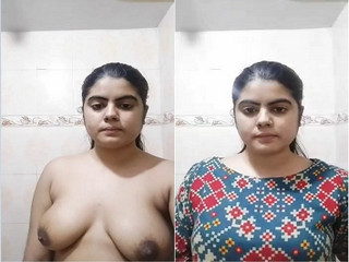 Today Exclusive- Desi Punjabi Girl Shows Her Boobs Part 2