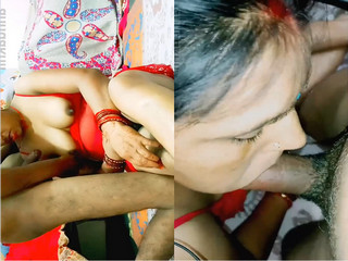 Today Exclusive-Desi Bhabhi Blowjob and Fucked