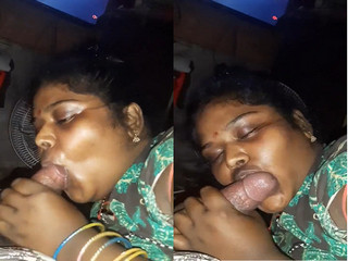 Today Exclusive- Desi Tamil Wife Blowjob Part 1