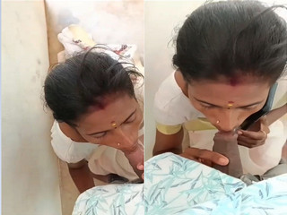 Today Exclusive- Tamil Wife Blowjob