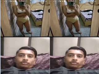 Desi Girl Shows Her Nude Body To Lover On VC Part 1