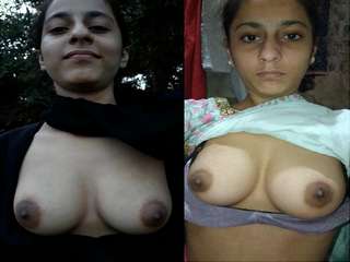 Desi Village girl Outdoor Boob Pressing By lover