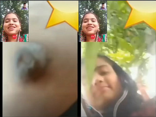 Desi girl Shows her Big Boobs On VC