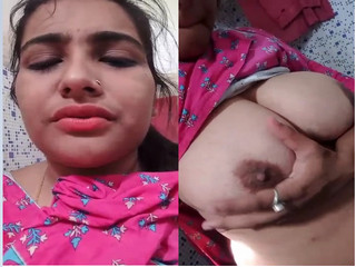 Sexy Indian Girl Play with Her boobs and Pussy Fingering