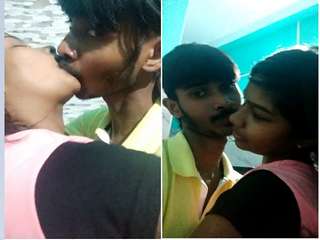 Today Exclusive- Desi Clg Lover Kissing