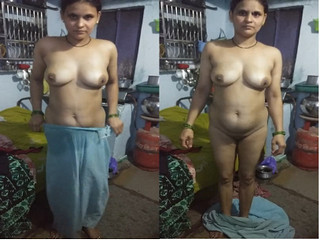 Exclusive- Indian Wife Strip her Cloths Capture by Hubby