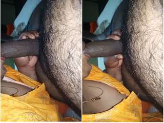 Today Exclusive- Desi Tamil Wife Blowjob part 2
