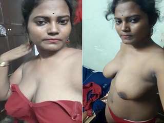 Today Exclusive- Super Sexy Look Desi Girl Showing Her big Boobs part 2