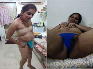 Today Exclusive- Famous Delhi Bhabhi Showing her Boobs and Pussy