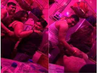 Today Exclusive- Desi Randi Bhabhi Big Ass Capture While dancing With Customer