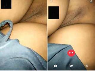 Today Exclusive-Desi Bhabhi Showing Her Wet Pussy to Lover On Video Call