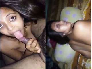 Today Exclusive- Hot Look Desi Girl Blowjob and Fucked With clear Bangla Audio