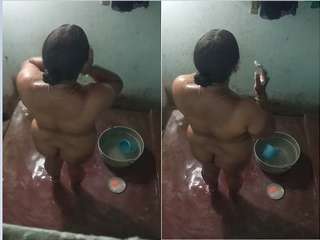 Today Exclusive- Desi Telugu Bhabhi Bathing Capture By Hidden Cam Part 2
