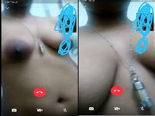 Today Exclusive- Desi Mallu Girl Showing Her Boobs and Pussy On Video Call Part 3