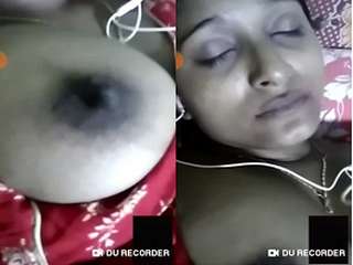 Today Exclusive- Desi Girl Showing Her Boobs On Video Call Part 3