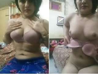 Today Exclusive- Super Hot Look Desi Girl Showing her Nude Body And Dance Part 4