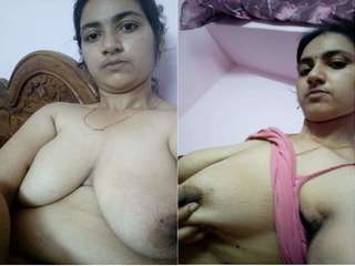 Today Exclusive-  Hot Look Telugu Girl Strip Her Cloths  Showing Her Boob and Pussy