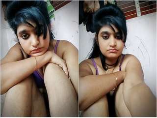 Today Exclusive-Super Hot Look Desi Cheating Wife Record Nude Selfie and Fingering part 4