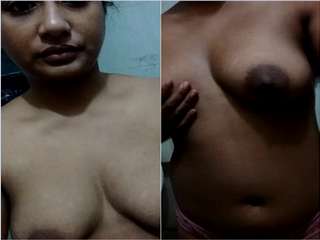 Today Exclusive- Super Hot look Desi Girl Record Her Nude Selfie Part 3