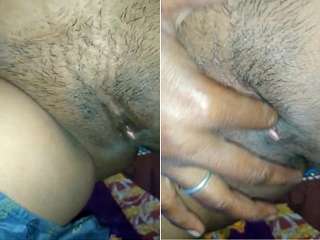 Today Exclusive-Desi Village Bhabhi Pussy Fingerring  By Hubby