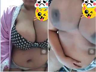 Today Exclusive-Horny Desi Aunty Tease Lover In Video Call Part 3