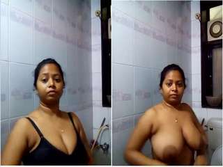 Today Exclusive- Sexy Look Desi Bhabhi Record Nude Video For Lover